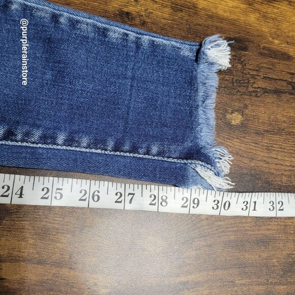 Kancan Jeans Size 28 Kurvy Ultra High Rise Ankle Skinny Raw Hem Medium Wash - Picture 9 of 12